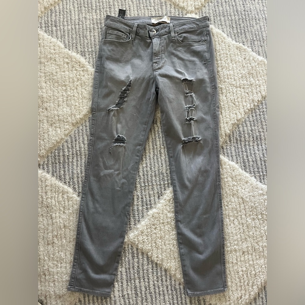 Genetic Los Angeles grey cropped skinny jean